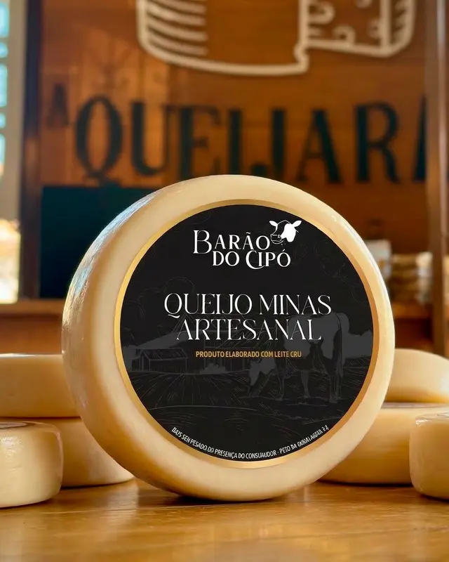 Rótulo Queijo Artesanal Barão do Cipó